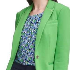 Tommy Hilfiger Leaf Green Notch-Lapel Blazer (Sz2)
